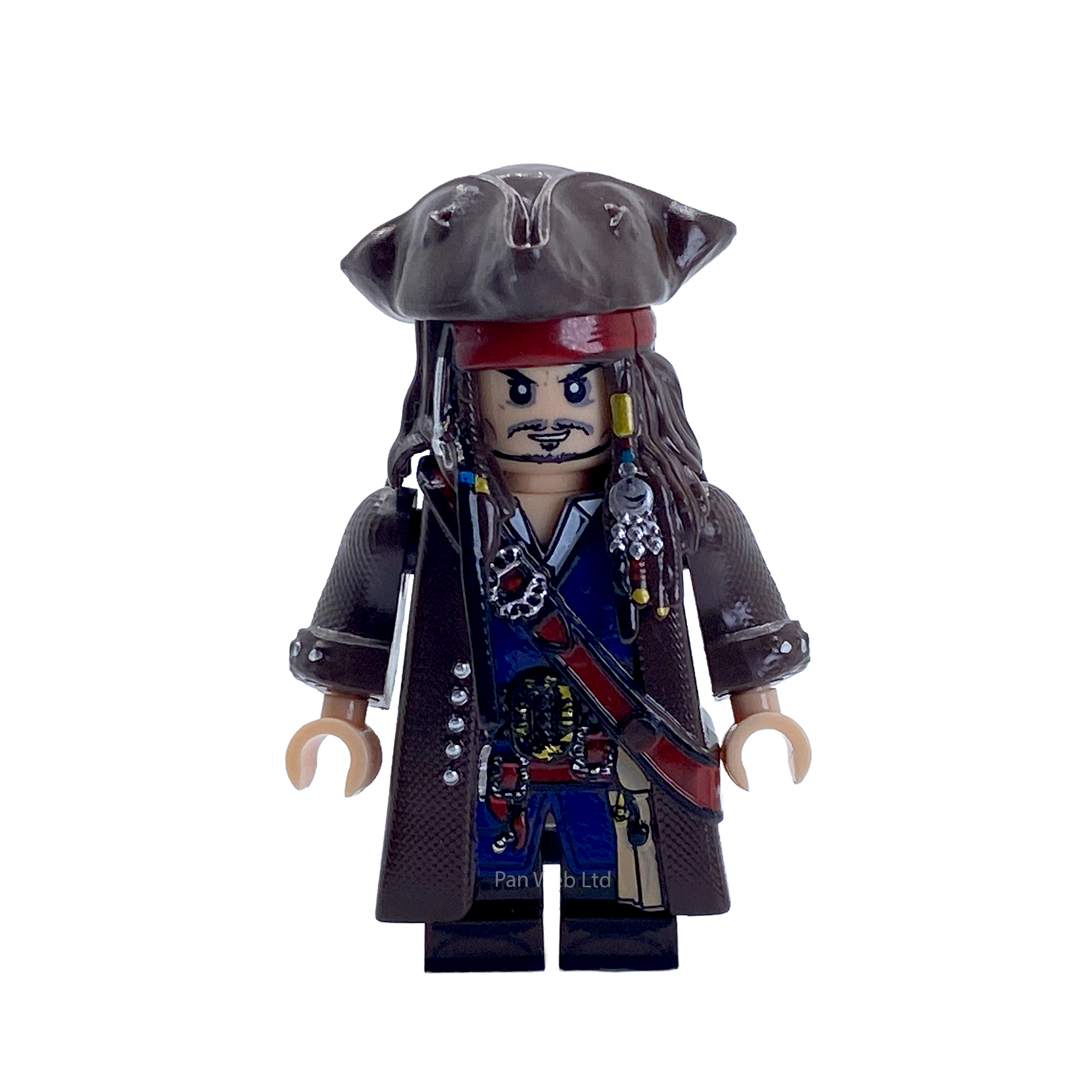 Captain Jack Sparrow Custom Brick Figure