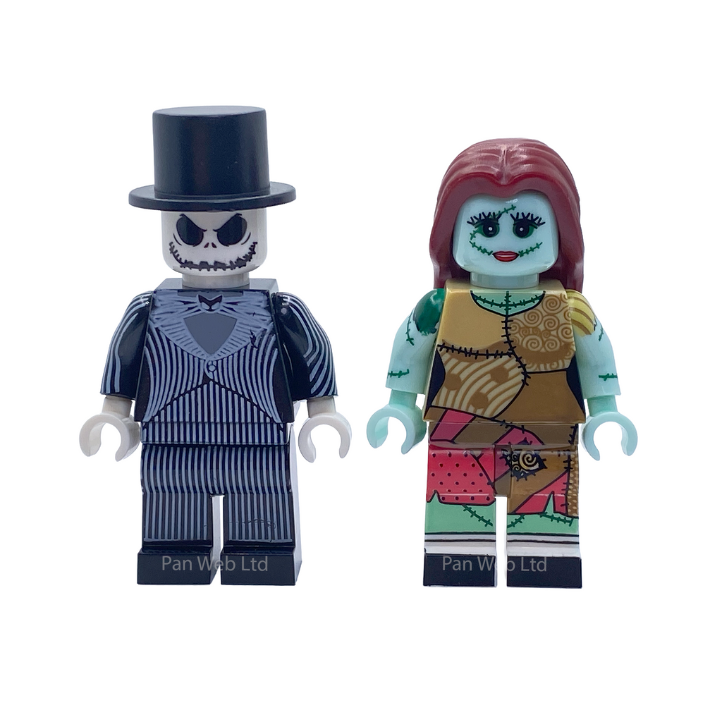 Jack Skellington & Sally Custom Brick Figures