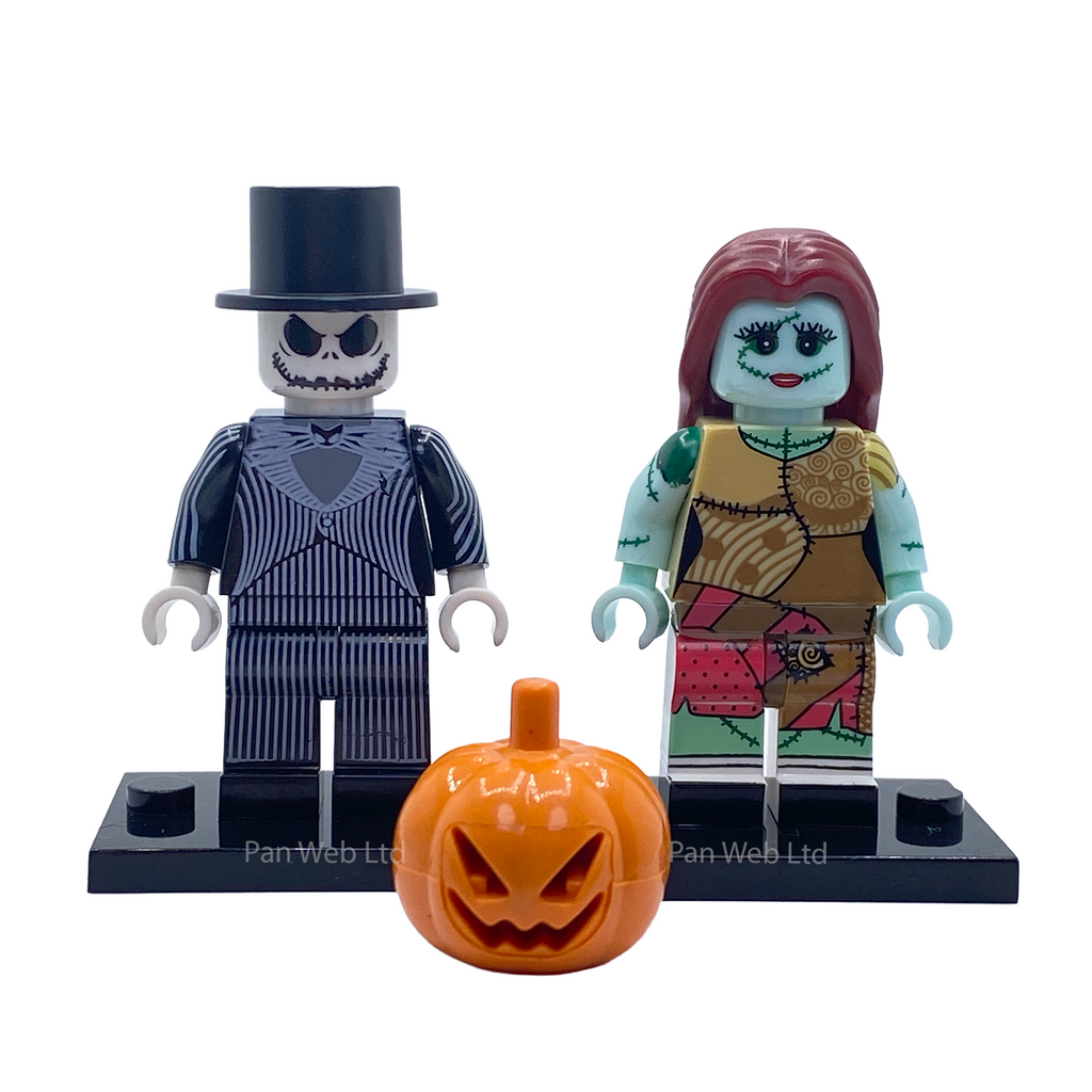 Jack Skellington & Sally Custom Brick Figures