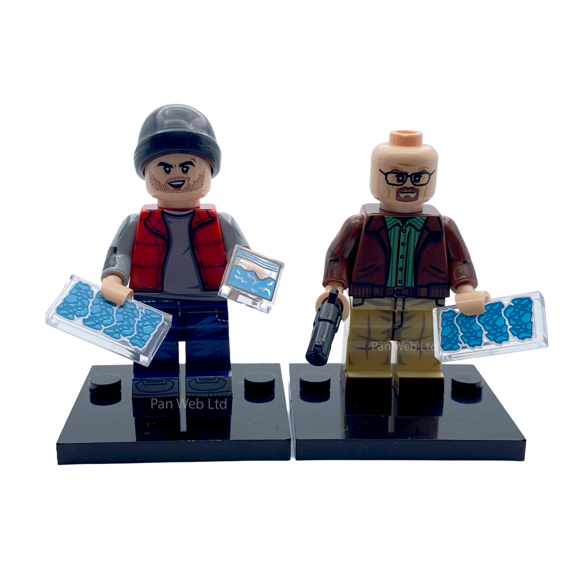 Jessie & Walter Breaking Bad Inspired Custom Brick Figures