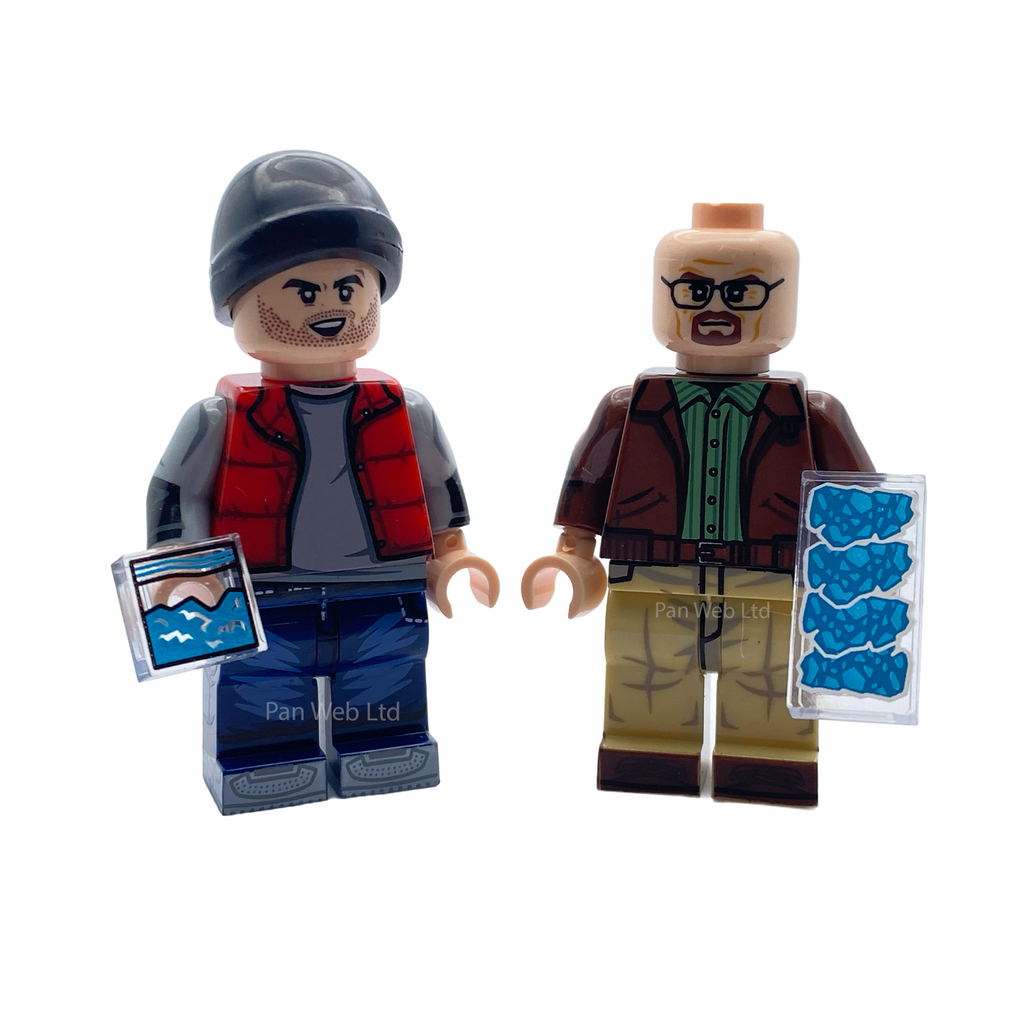 Jessie & Walter Breaking Bad Inspired Custom Brick Figures