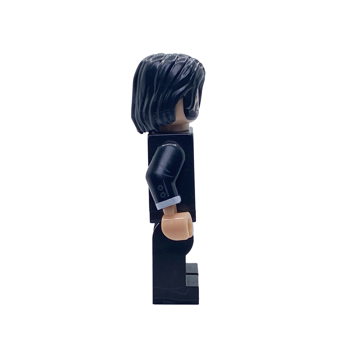 Side view of John Wick Assassin custom brick figure