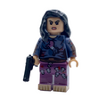 Front close-up of Kimiko Miyashiro custom minifigure holding gun accessory