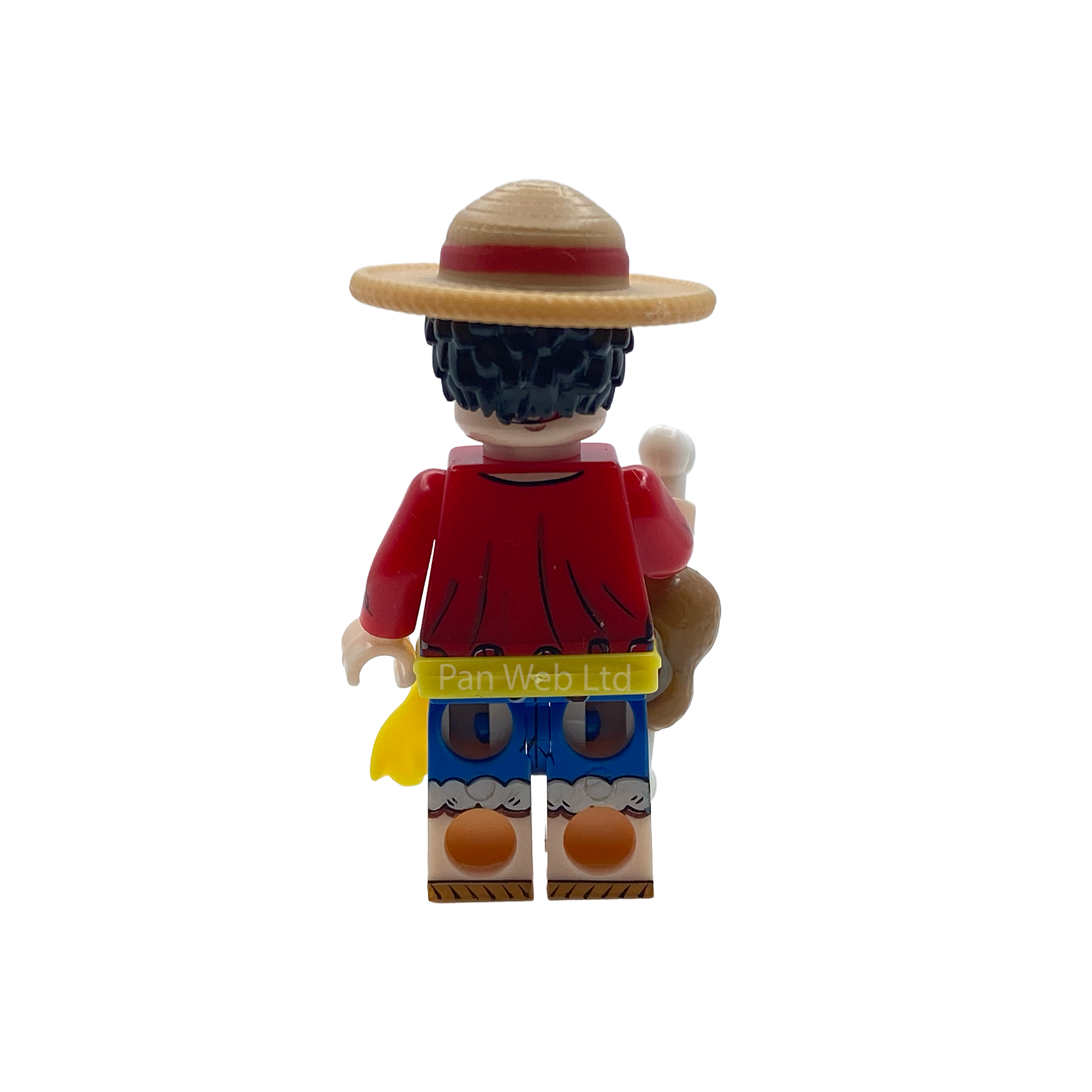 Luffy One Piece Custom Brick Figure
