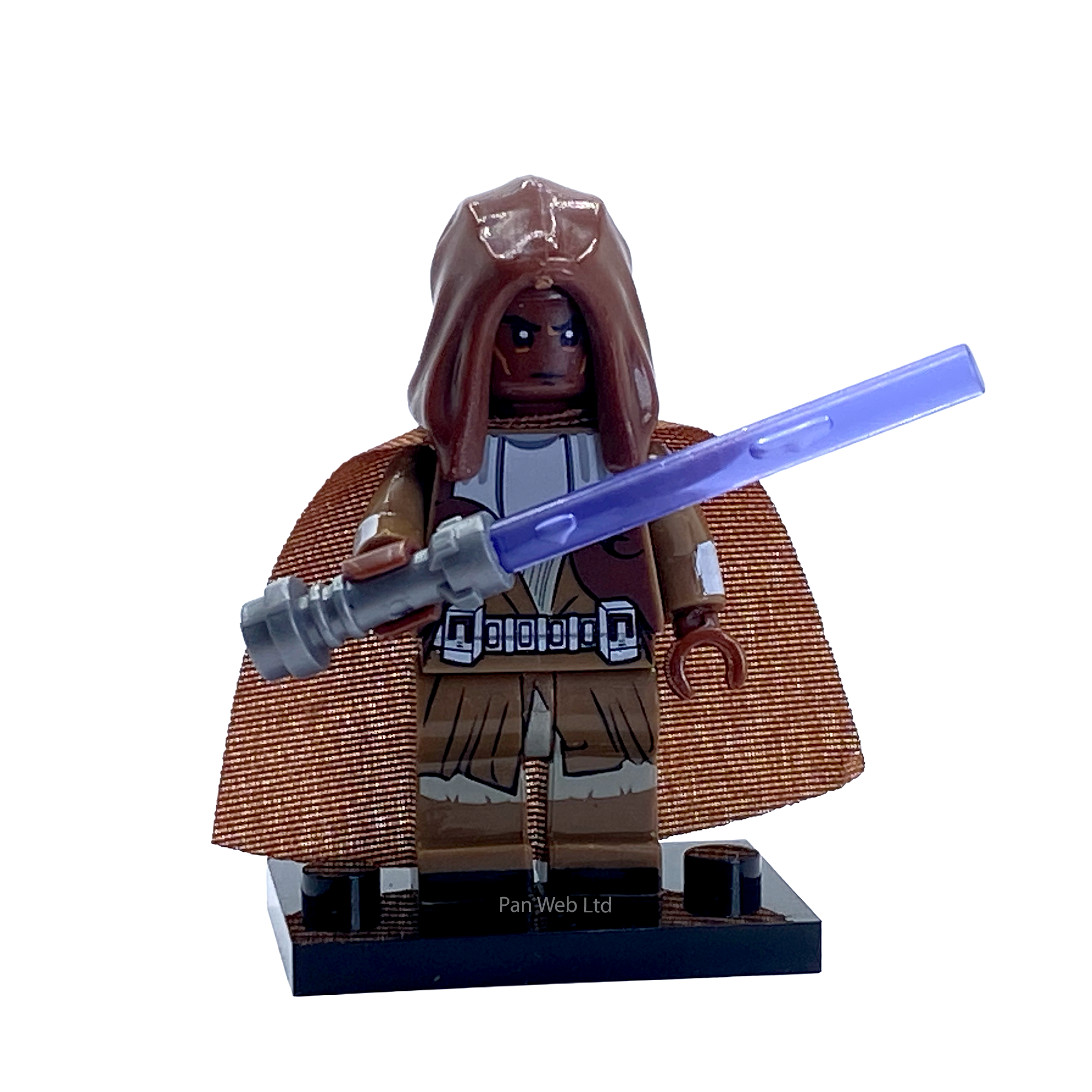 Mace Windu Custom Brick Figure