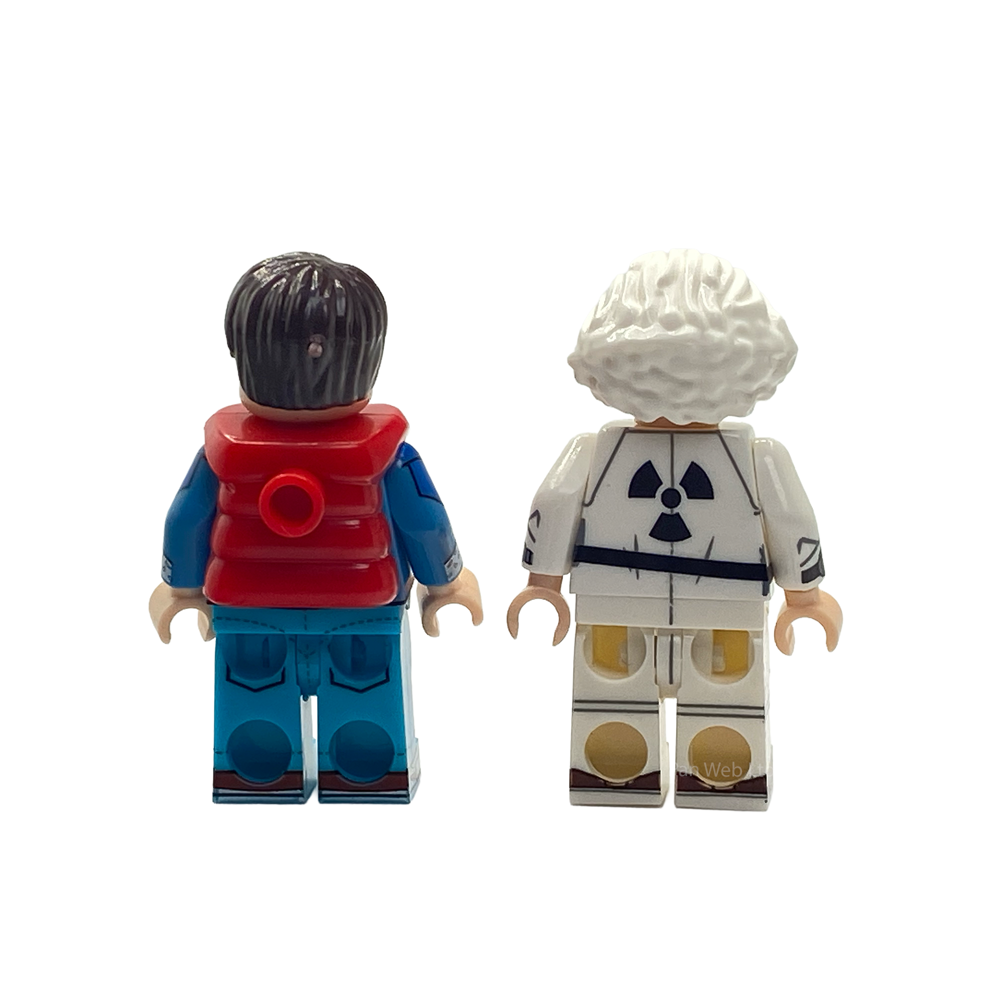 Marty Mcfly and Emmett Brown Custom Brick Figures
