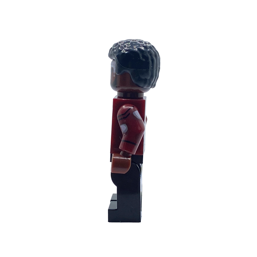 Side view of Mother's Milk custom brick figure