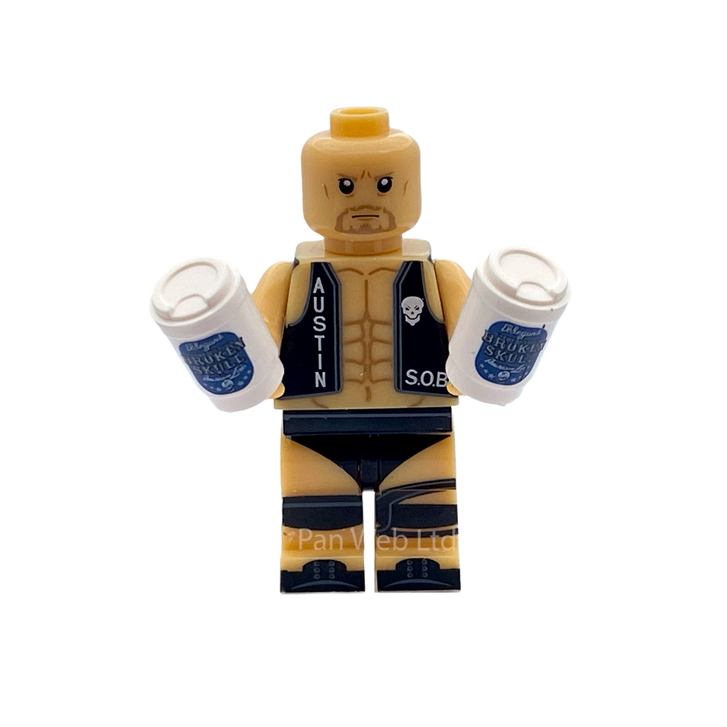 WWE Stone Cold Steve Austin Custom Brick Figure