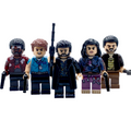 The Boys vigilante gang custom minifigure set with Billy Butcher, Hughie, Frenchie, Kimiko and Mother's Milk