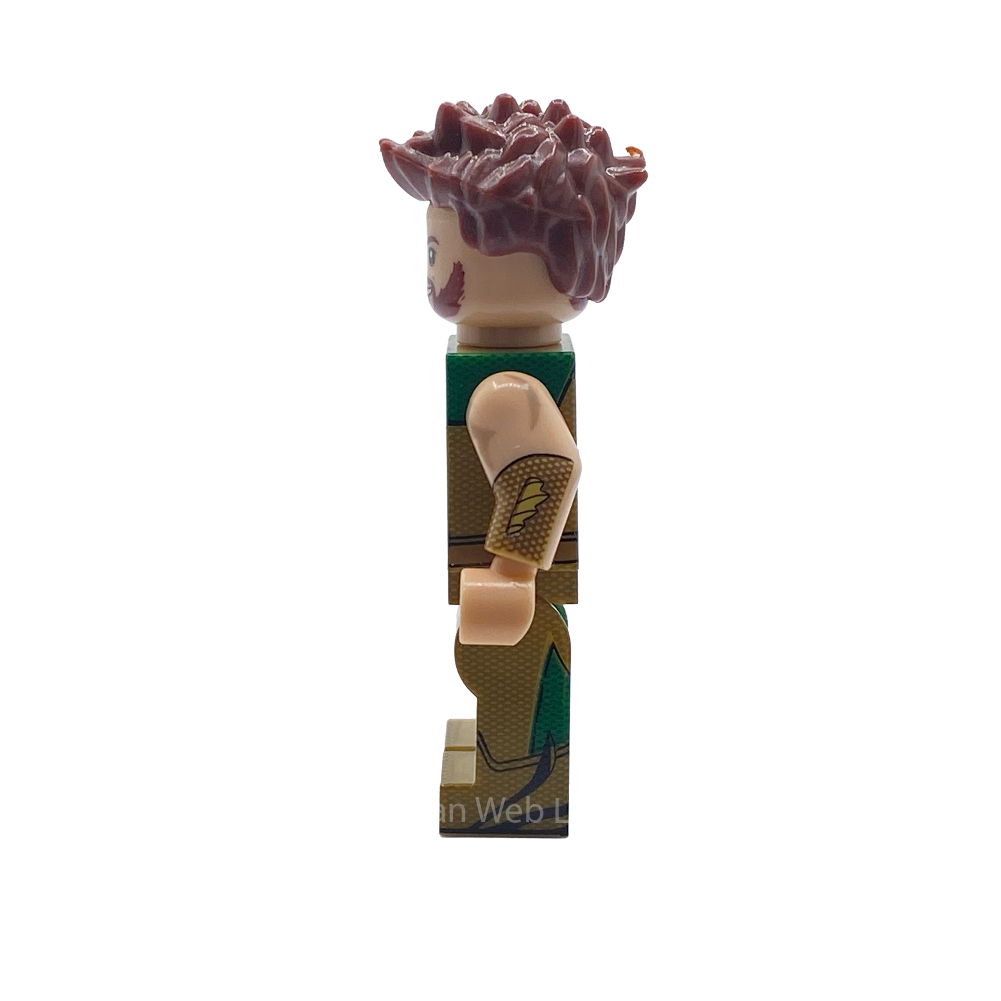 Side view of The Deep custom brick figure