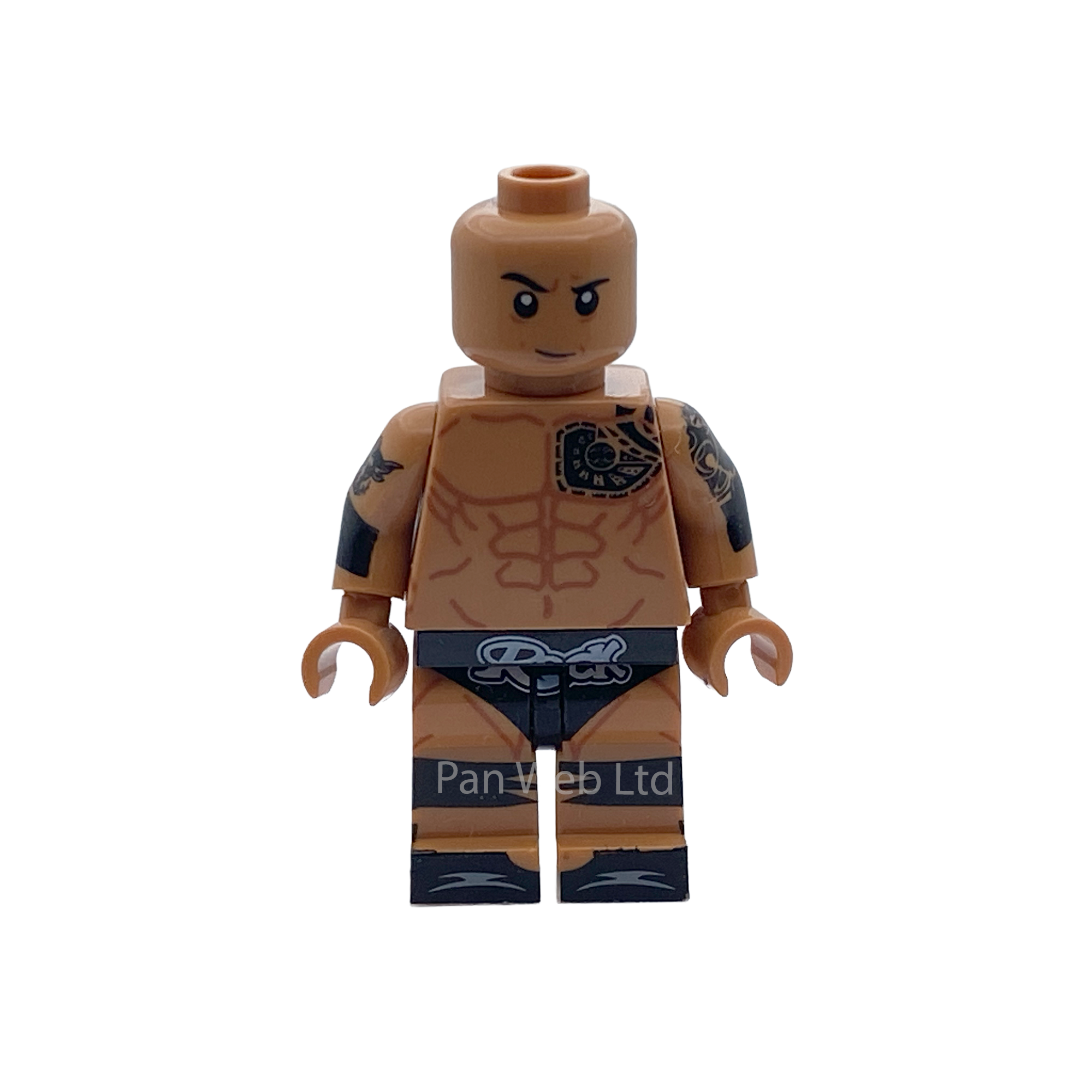 WWE The Rock Custom Brick Figure