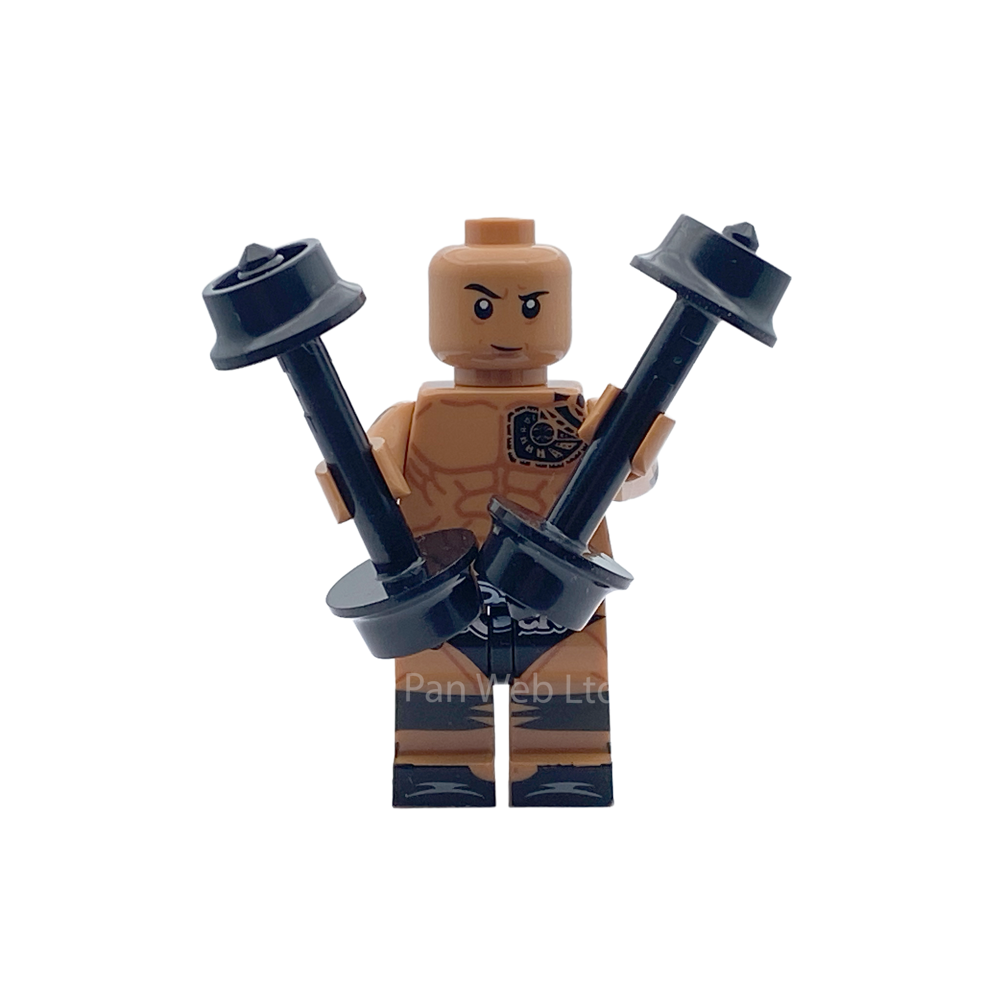 WWE The Rock Custom Brick Figure