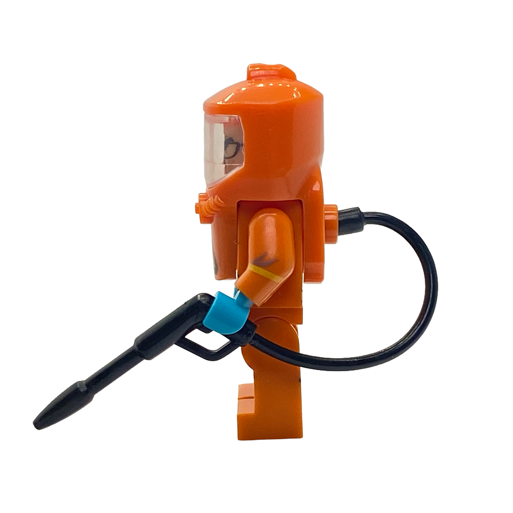 Walter White Orange Hazmat Suit Custom Brick Figure