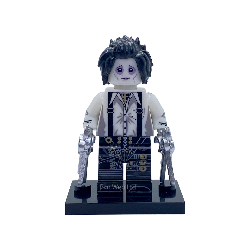 Edward Scissorhands White Shirt Custom Brick Figure