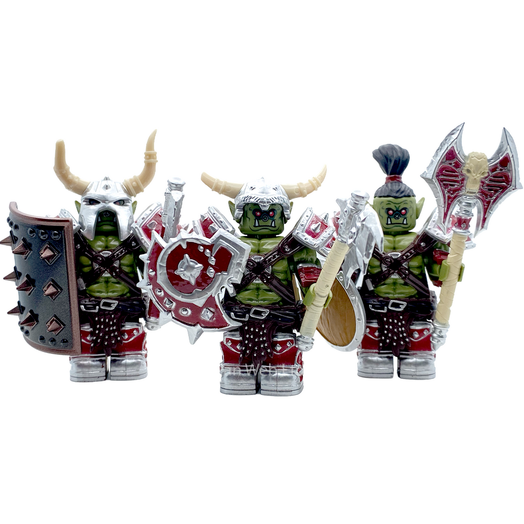 Kukaron Mercenary Orcs Troop Warcraft Inspired Brick Figures
