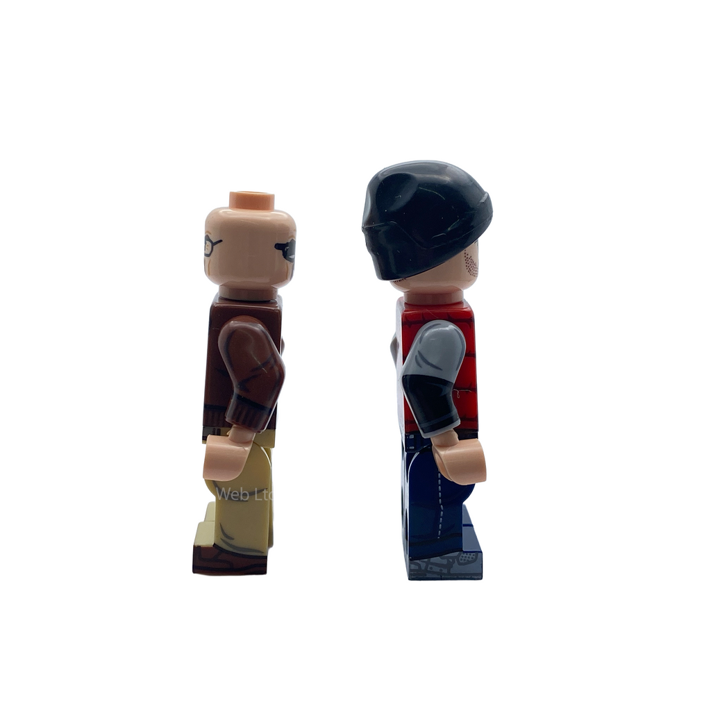 Jessie & Walter Breaking Bad Inspired Custom Brick Figures
