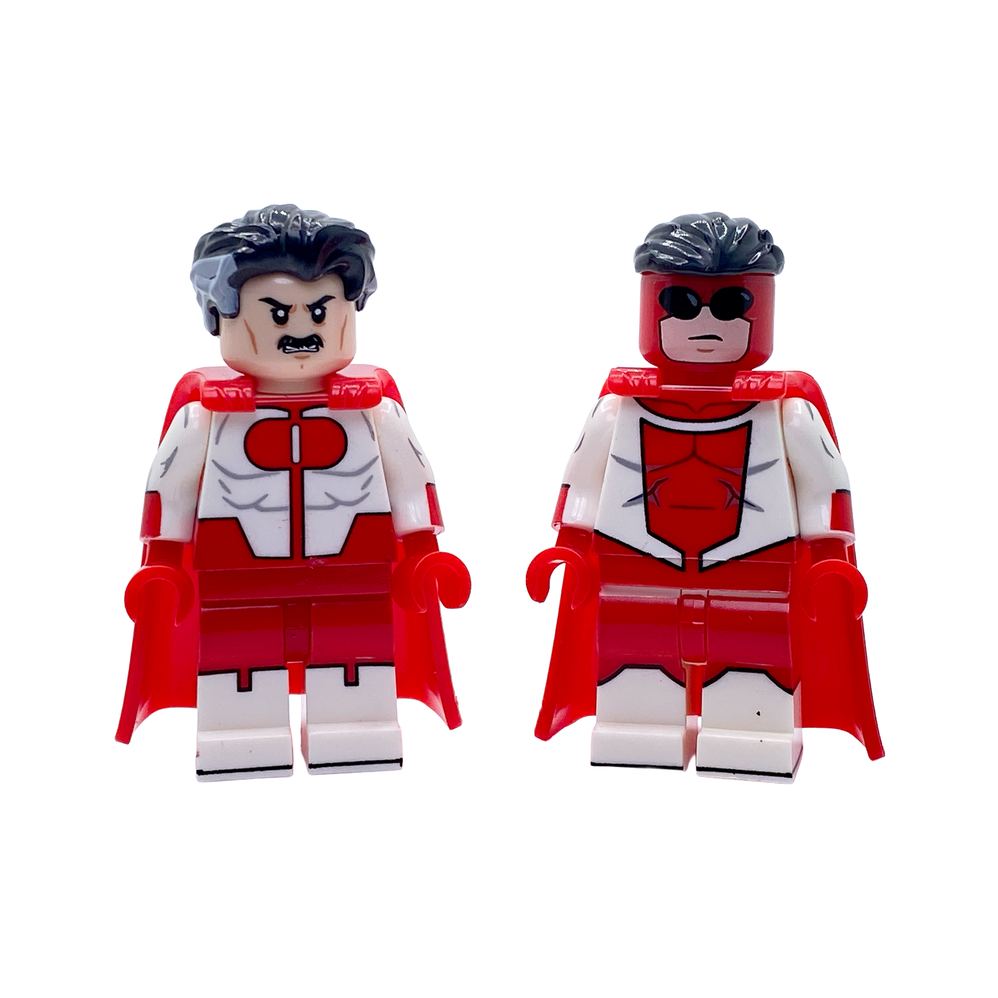 The Omni-Men Set Omni-Man & Omni-Invincible Custom Brick Figures