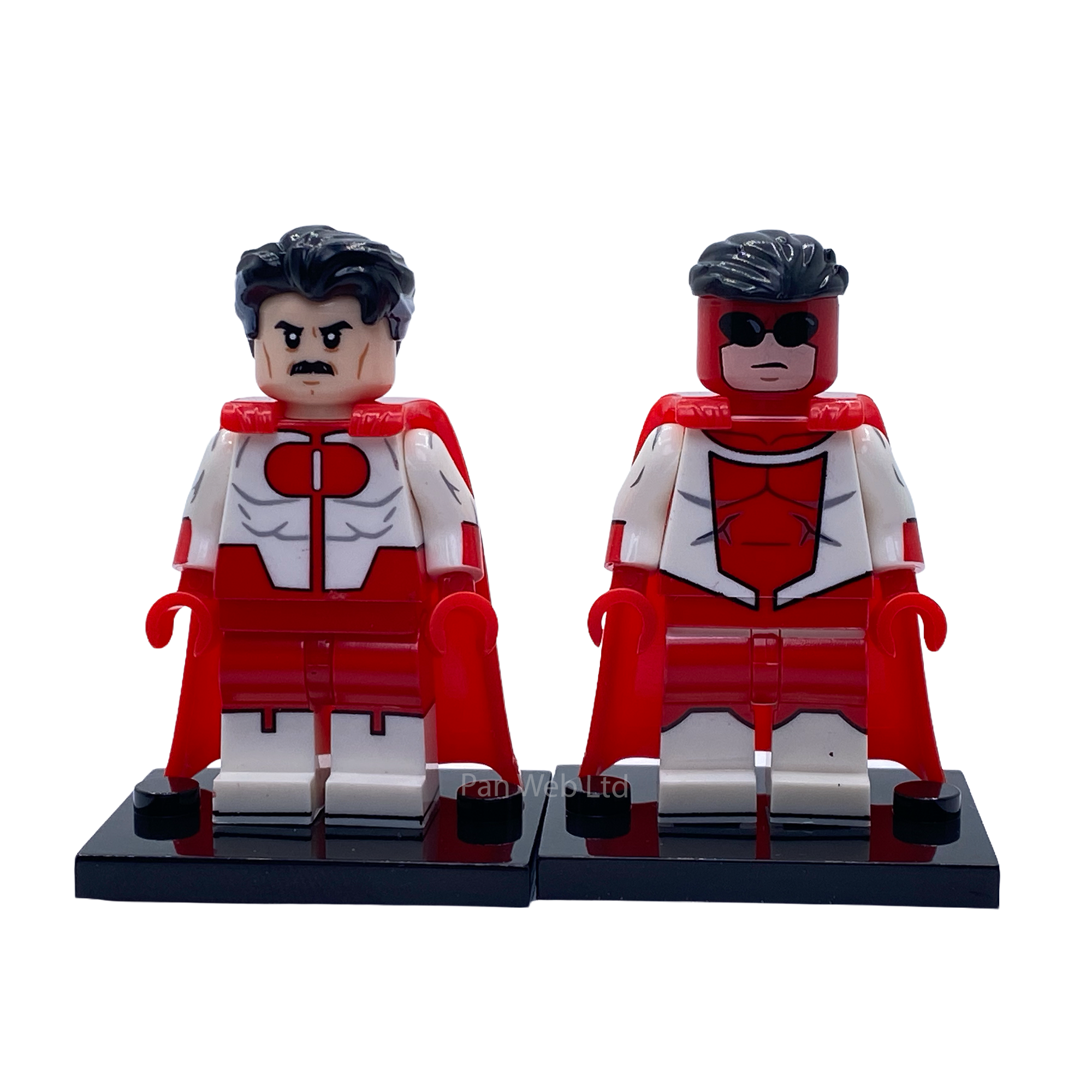 The Omni-Men Set Omni-Man & Omni-Invincible Custom Brick Figures