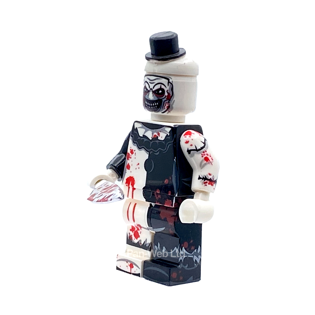 The Terrifier Art The Clown Inspired Custom Brick Figure