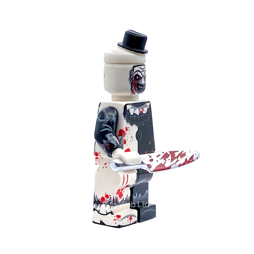 The Terrifier Art The Clown Inspired Custom Brick Figure