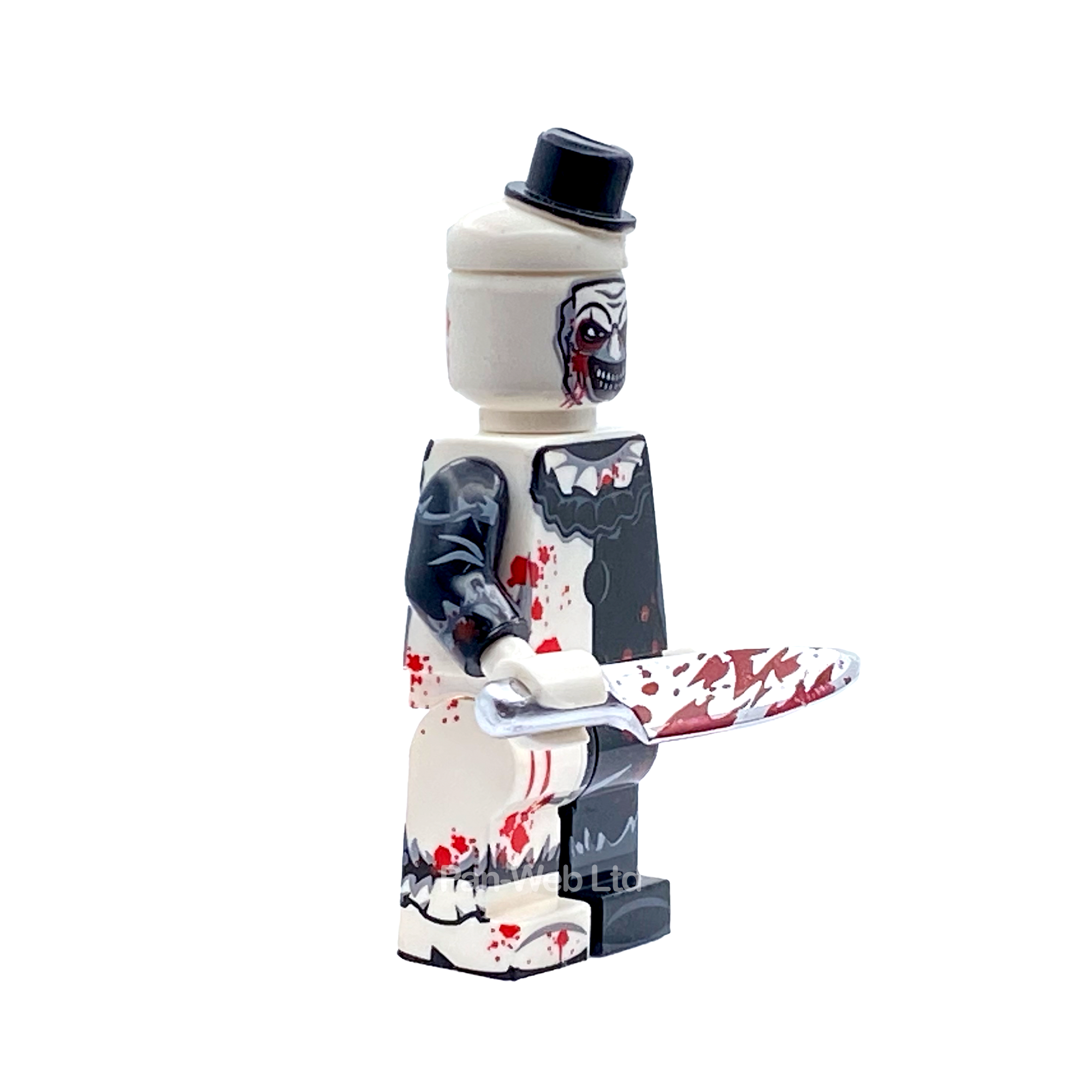 The Terrifier Art The Clown Inspired Custom Brick Figure