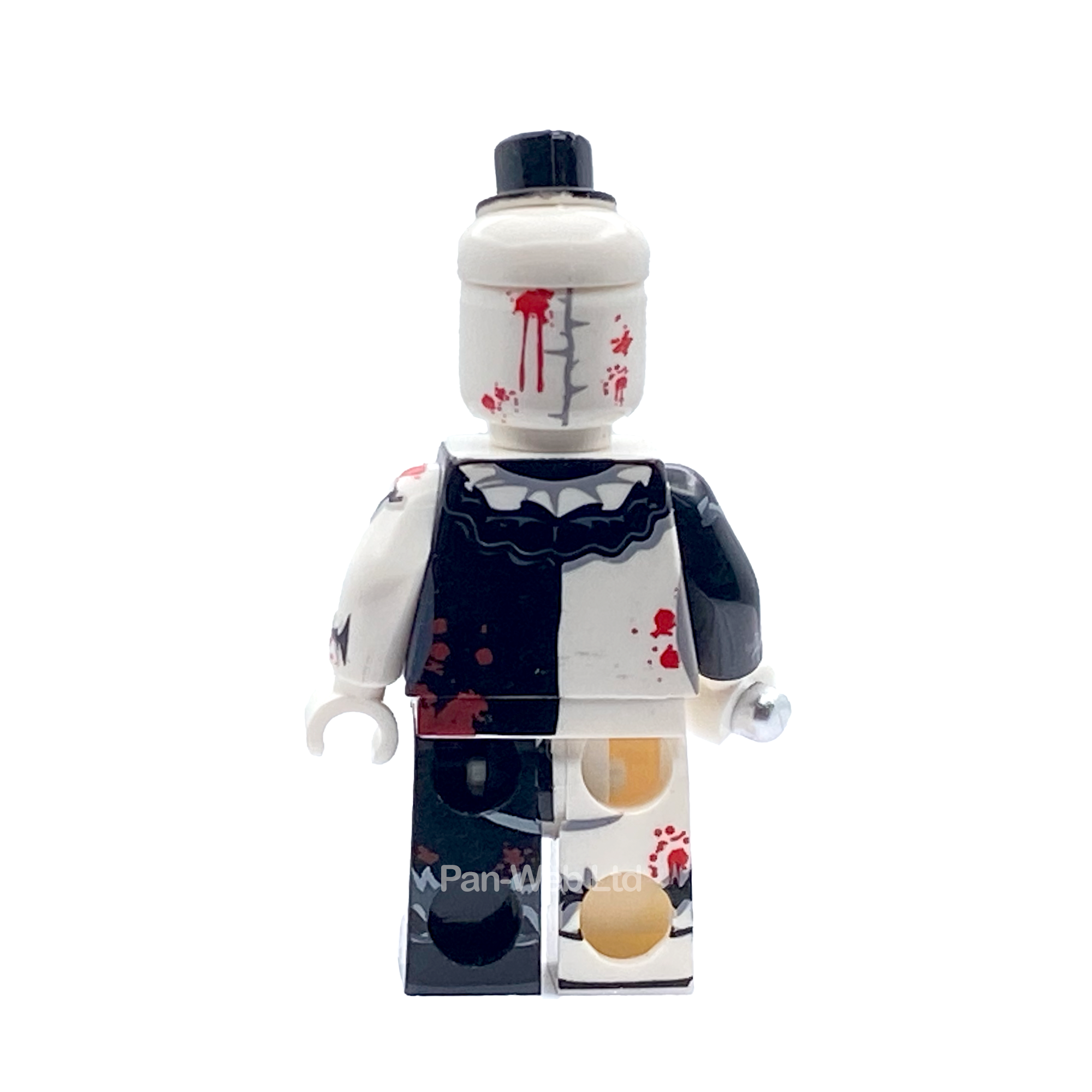 The Terrifier Art The Clown Inspired Custom Brick Figure